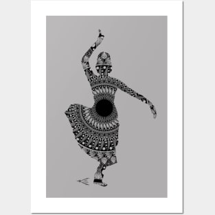 Indian Classical Dancer Posters and Art